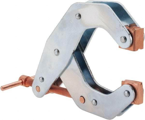 Kant Twist - 1,700 Lb, 4-1/2" Max Opening, 2-1/4" Open Throat Depth, 3-13/16" Closed Throat Depth, Cantilever Clamp - High Tensile Steel Jaw, T-Handle, 7" OAL, 6-3/4" Max Width - Benchmark Tooling