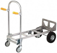 Value Collection - 51-3/4" OAH Hand Truck - Dual Grip/Loop Handle, Aluminum - Benchmark Tooling