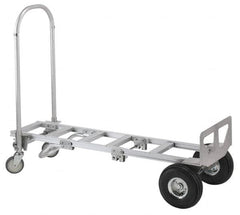 Value Collection - 61-1/2" OAH Hand Truck - Dual Loop Handle, Aluminum - Benchmark Tooling