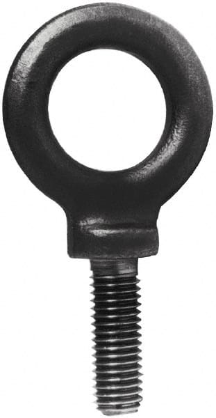 Made in USA - 32,300 Lb Capacity, Steel, 2 - 4-1/2 Thread, Fixed Lifting Eye Bolt - Benchmark Tooling