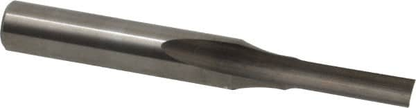 Onsrud - 5/32" Diam, 1/4" Shank Diam, 9/16" Length of Cut, 1 Flute Single Edge Straight Router Bit - 2" Overall Length, Right Hand Cut, Solid Carbide - Benchmark Tooling