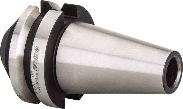 Parlec - BT40 Taper Shank 1/2" Hole End Mill Holder/Adapter - 1-3/4" Nose Diam, 1.75" Projection, Through-Spindle Coolant - Exact Industrial Supply