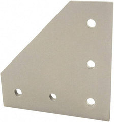 80/20 Inc. - 75mm Wide, Open Shelving Accessory/Component - Aluminum, Clear Anodized Finish, 75mm Long, Use with 25 Series & Bolt Kit 75-3404 - Benchmark Tooling