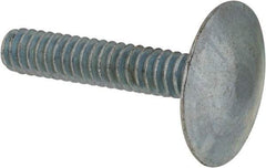 Value Collection - #10-24, 1" Length Under Head, Step Bolt - 21/32" Head Diam, 1006-1050 Steel, Zinc-Plated Finish - Benchmark Tooling