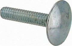 Value Collection - 1/4-20, 1-1/4" Length Under Head, Step Bolt - 27/32" Head Diam, 1006-1050 Steel, Zinc-Plated Finish - Benchmark Tooling