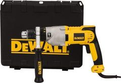 DeWALT - 120 Volt 1/2" Keyed Chuck Electric Hammer Drill - 0 to 56,000 BPM, 0 to 1,200 & 0 to 3,500 RPM, Reversible - Benchmark Tooling