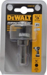 DeWALT - 7/8" Diam, 5/8" Cutting Depth, Hole Saw - Bi-Metal Saw, Toothed Edge - Benchmark Tooling