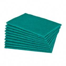 Norton - Very Fine Grade, Aluminum Oxide Hand Pad - Green, 6" Wide x 9" Long, Nonwoven - Benchmark Tooling