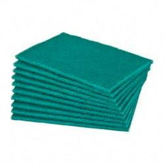 Norton - Very Fine Grade, Aluminum Oxide Hand Pad - Green, 6" Wide x 9" Long, Nonwoven - Benchmark Tooling