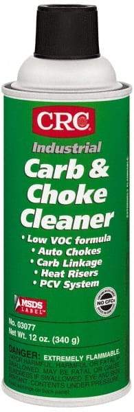 CRC - Acetone Carburetor & Parts Cleaner - 12 oz Aerosol Can - Benchmark Tooling