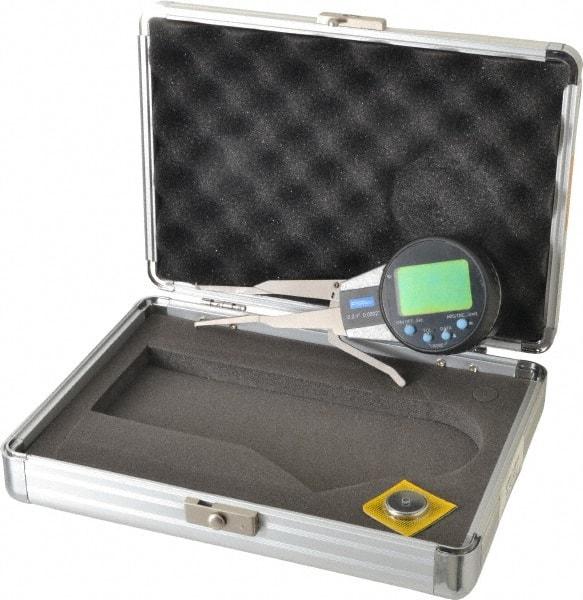 Fowler - 0.2 to 1 Inch, Inside Electronic Caliper Gage - 0.0005 Inch Resolution, 0.0008 Inch Accuracy, 2 Inch Leg Length - Benchmark Tooling