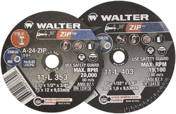 WALTER Surface Technologies - Cutoff Wheel - Benchmark Tooling