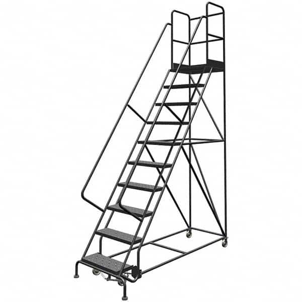 TRI-ARC - Rolling & Wall Mounted Ladders & Platforms Type: Rolling Warehouse Ladder Style: Rolling Platform Ladder - Benchmark Tooling