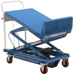 Vestil - 600 Lb Capacity Hydraulic Scissor Tilt Truck - 14" to 35" Lift Height, 36" Platform Length x 24" Platform Width - Benchmark Tooling