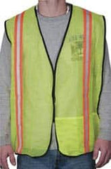 OccuNomix - Size XL High Visibility Yellow Mesh General Purpose Vest - 44 to 46" Chest, Hook & Loop Closure, 1 Pocket, Polyester - Benchmark Tooling