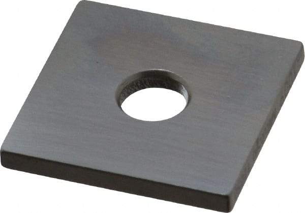 Mitutoyo - 0.1009" Square Steel Gage Block - Accuracy Grade 0, Includes Certificate of Inspection - Benchmark Tooling