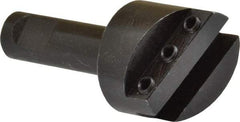 Interstate - 1-1/8" Head, 1/2" Shank Diam, 1 Bit Per Cutter, 1/4" Tool Bit, Fly Cutter - Straight Shank - Benchmark Tooling