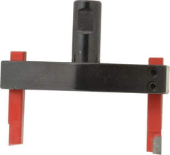 Flexbar - 4" Head, 3/4" Shank Diam, 2 Bits Per Cutter, 3/8" Tool Bit, Fly Cutter - Straight Shank, Bits Included - Benchmark Tooling