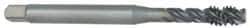 OSG - 1-1/8 - 7 UNC 4 Flute 2B Modified Bottoming Spiral Flute Tap - Vanadium High Speed Steel, Oxide Finish, 180mm OAL, Right Hand Flute, Right Hand Thread - Benchmark Tooling