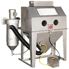 Trinco - 45" Wide x 71" High x 71" Deep Floor Sandblaster - Working Dimensions 40" Wide x 31" High x 40" Deep - Benchmark Tooling