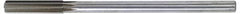 Made in USA - 0.8745" High Speed Steel 8 Flute Chucking Reamer - Straight Flute, 3/4" Straight Shank, 2-5/8" Flute Length, 10" OAL - Benchmark Tooling