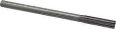 Made in USA - 0.6255" High Speed Steel 8 Flute Chucking Reamer - Straight Flute, 0.5615" Straight Shank, 2-1/4" Flute Length, 9" OAL - Benchmark Tooling