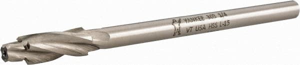 Made in USA - 1/4" Socket Head Cap Screw Compatible, High Speed Steel, Solid Pilot Counterbore - Benchmark Tooling