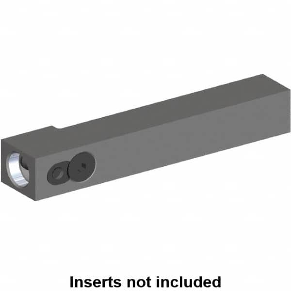 Kennametal - Neutral Cut, KM12 Modular Connection, Square Shank Lathe Modular Clamping Unit - 12mm Square Shank Length, 12mm Square Shank Width, 100mm OAL, Series NCM Square Shank - Exact Industrial Supply