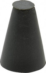 Cratex - 5/8" Max Diam x 1" Long, Taper, Rubberized Point - Very Fine Grade, Silicon Carbide, 1/4" Arbor Hole, Unmounted - Benchmark Tooling