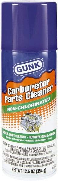 Gunk - Nonchlorinated Carburetor & Parts Cleaner - 15 oz Aerosol Can - Benchmark Tooling