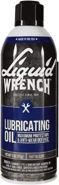 Liquid Wrench - 15 oz Aerosol Can Automotive Multi-Use Lubricant - Naphthenic Petroleum Distillate, 132°F Resistance - Benchmark Tooling