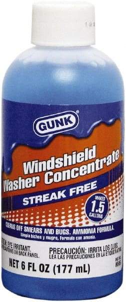 Gunk - Water-Based Solution Windshield Washer Fluid - 6 oz Bottle - Benchmark Tooling