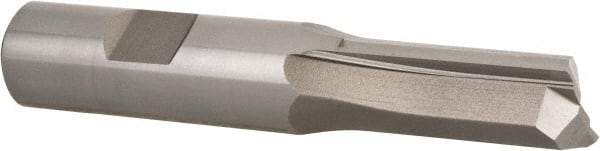 Hertel - 5/8" Diam, 1-5/16" LOC, 2 Flute High Speed Steel Keyway End Mill - Straight Flute, Uncoated, 5/8" Shank Diam, 3-7/16" OAL, 0° Helix, Centercutting - Benchmark Tooling