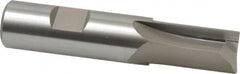 Hertel - 3/4" Diam, 1-5/16" LOC, 2 Flute High Speed Steel Keyway End Mill - Straight Flute, Uncoated, 3/4" Shank Diam, 3-9/16" OAL, 0° Helix, Centercutting - Benchmark Tooling