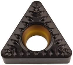 Kennametal - TCMT32.53 MP Grade KCP25 Carbide Turning Insert - TiCN/Al2O3 Finish, 60° Triangle, 3/8" Inscr Circle, 5/32" Thick, 3/64" Corner Radius - Benchmark Tooling