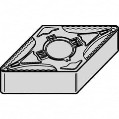 Kennametal - DNMG442 MN Grade KCP10 Carbide Turning Insert - TiCN/Al2O3 Finish, 55° Diamond, 1/2" Inscr Circle, 1/4" Thick, 1/32" Corner Radius - Benchmark Tooling