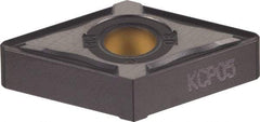 Kennametal - DNMG442 RP Grade KCP10 Carbide Turning Insert - TiCN/Al2O3 Finish, 55° Diamond, 1/2" Inscr Circle, 1/4" Thick, 1/32" Corner Radius - Benchmark Tooling