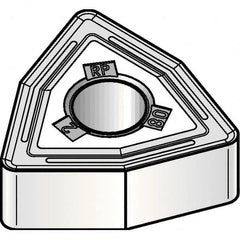 Kennametal - WNMG432 RP Grade KCM25B Carbide Turning Insert - TiOCN Finish, 80° Trigon, 1/2" Inscr Circle, 3/16" Thick, 1/32" Corner Radius - Benchmark Tooling