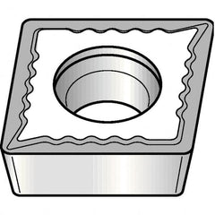 Kennametal - CPMT32.51 UF Grade KCP25B Carbide Turning Insert - 80° Diamond, 3/8" Inscr Circle, 5/32" Thick, 1/64" Corner Radius - Benchmark Tooling