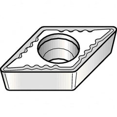 Kennametal - DCMT32.52 UF Grade KCP05 Carbide Turning Insert - TiCN/Al2O3 Finish, 55° Diamond, 3/8" Inscr Circle, 5/32" Thick, 1/32" Corner Radius - Benchmark Tooling