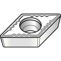 Kennametal - DPMT21.51 UF Grade KCP25 Carbide Turning Insert - TiCN/Al2O3 Finish, 55° Diamond, 1/4" Inscr Circle, 3/32" Thick, 1/64" Corner Radius - Benchmark Tooling