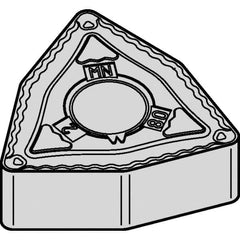 Kennametal - WNMG332 MN Grade KCP25B Carbide Turning Insert - TiOCN Finish, 80° Trigon, 3/8" Inscr Circle, 3/16" Thick, 1/32" Corner Radius - Benchmark Tooling
