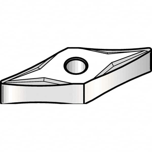 Kennametal - VNMP332 K Grade KCP10B Carbide Turning Insert - TiOCN Finish, 35° Diamond, 3/8" Inscr Circle, 3/16" Thick, 1/32" Corner Radius - Benchmark Tooling