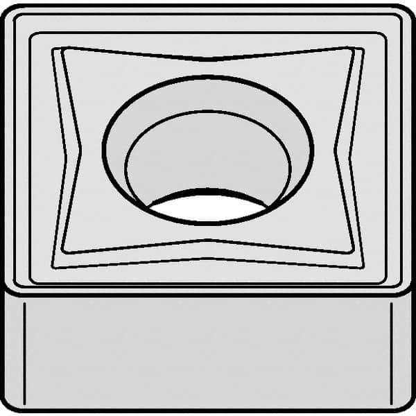 Kennametal - SNMG644 Grade KCP40 Carbide Turning Insert - TiN/TiCN/Al2O3 Finish, 90° Square, 3/4" Inscr Circle, 1/4" Thick, 1/16" Corner Radius - Benchmark Tooling