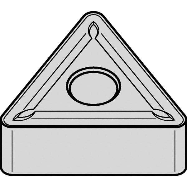 Kennametal - TNMG666 Grade KCP25 Carbide Turning Insert - TiCN/Al2O3 Finish, 60° Triangle, 3/4" Inscr Circle, 3/8" Thick, 3/32" Corner Radius - Benchmark Tooling