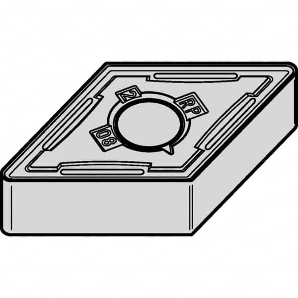 Kennametal - DNMG433 RP Grade KCP25B Carbide Turning Insert - TiCN/Al2O3/TiOCN Finish, 55° Diamond, 1/2" Inscr Circle, 3/16" Thick, 3/64" Corner Radius - Benchmark Tooling