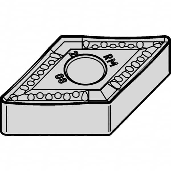 Kennametal - DNMM443 RM Grade KCP25 Carbide Turning Insert - TiCN/Al2O3 Finish, 55° Diamond, 1/2" Inscr Circle, 1/4" Thick, 3/64" Corner Radius - Benchmark Tooling