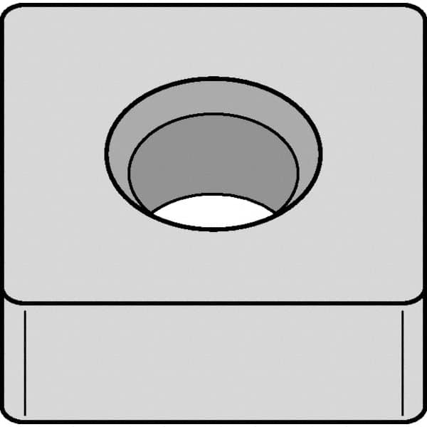 Kennametal - SNMA543 NONE Grade KCK15B Carbide Turning Insert - TiOCN Finish, 90° Square, 5/8" Inscr Circle, 1/4" Thick, 3/64" Corner Radius - Benchmark Tooling