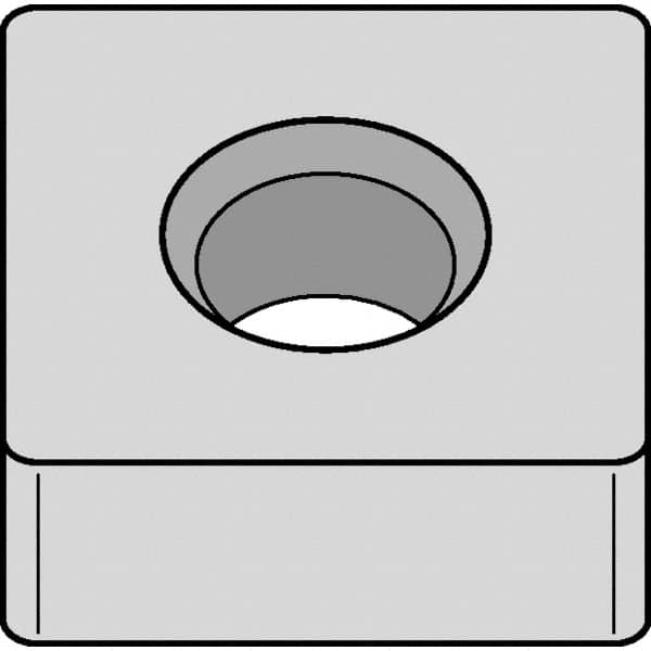 Kennametal - SNMA433 Grade KB1340 PCBN Turning Insert - Uncoated, 90° Square, 1/2" Inscr Circle, 3/16" Thick, 3/64" Corner Radius - Benchmark Tooling