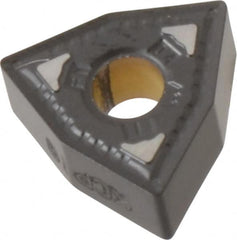 Kennametal - WNMG331 FN Grade KCP10 Carbide Turning Insert - TiCN/Al2O3 Finish, 80° Trigon, 3/8" Inscr Circle, 3/16" Thick, 1/64" Corner Radius - Benchmark Tooling